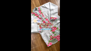 [Ship From KL] Melati Encim Kebaya Jasmine for Children Aged 4-9 Years Kindergarten School Embroidered Kebaya