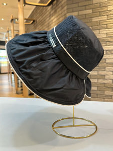 Foldable UV Protection Sun Hat Womens Spring Summer Travel Fishing Cap Face Covering Wide Brim Net Hat Casual Style Polyester Fiber