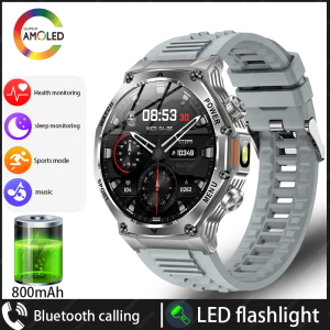2026 Rugged Outdoor Sports Smartwatch 1.8" HD Touchscreen 800mAh Long Battery Life Fitness Tracker Calorie Distance Smart Watch