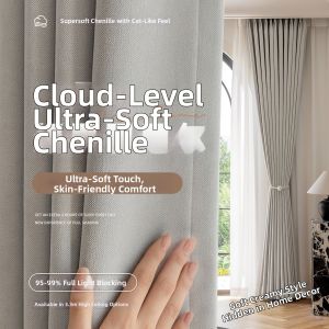 Light Luxury Modern Minimalist Sun Blocking Curtains