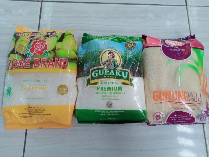 Gula Pasir 1 Kg Merk Random Lazada Indonesia