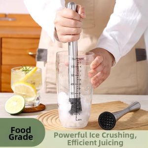 Stainless Steel Ice and Fruit Muddler