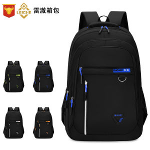 Large Capacity Mens Business Computer Backpack Casual Travel Student Book Bag Outdoor Leisure Trip Durable Dual-Shoulder Bag
