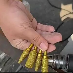 Diamond Grinding Head 6mm Universal Shank Brazing File For Cast Iron Stainless Steel Ceramics Stone Grinding Polishing Engraving