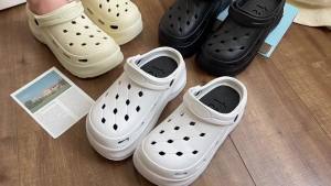 Croc Shoes with Cushioning Feel for Women New Summer Beach Lazy Closed-Toe Sandals for Women Croc Shoes eva Outer Wear