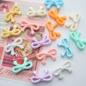 Colorful Creamy Star Butterfly Knot Tie Clasp Beaded Mobile Phone Chain DIY Jewelry Accessories Acrylic  out New Item