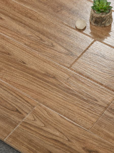 Wood Grain Brick Tile 150 X800 Living Room Study Imitation Solid Wood Floor Tile Bedroom Balcony Wood Grain Strip Abrasive Floor Tile