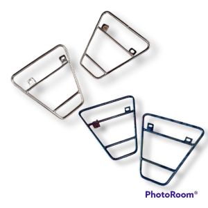 BESI DUDUKAN SIDE BAG KANTONG HONDA WIN 100 CROM Dudukan tas begel samping honda win win100 side bag samping honda win100