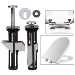 YESPERY Heavy Duty Toilet Seat Fastener Bolt Kit Stainless Steel Toilet Bolt Hinge Screw Toilet Cover Bolt Kit