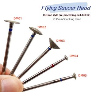 1Pcs Diamond Nail Drill Bit Glue 3/32"Nail Overflow Remover Cuticle Cleaner Electric Nail Drill Machine Accessories Nails Polish