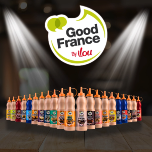 Good France Sauces | Burger sauce Texas Grill | Nacho Cheddar Cheese | Buttermilk Ranch | Smoked Mayonnaise | Fiery Harrisa | Cheesy