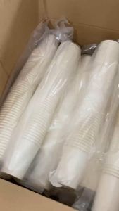 Thùng Giá sỉ 1000 Ly/cốc giấy 230gsm cao cấp 195ml - 6.5oz màu trắng màu nâu kraft ly cốc giấy văn phòng chịu nhiệt