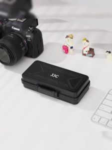 JJC | Memory Card Camera Battery Storage Box for SD CF Type-A B XQD Card Canon LP-E6 Sony NP-FZ100 Fuji NPW235 Nikon EN-EL15 Holder