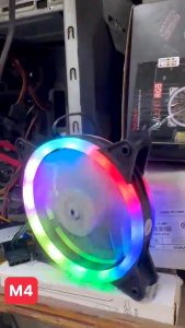 Quạt Tản Nhiệt Fan Case Led RGB Coolmoon M4 - Tự Động Đổi Màu Không Cần Hub