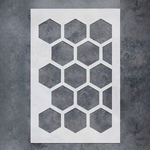 30x45cm Honeycomb Stencil - PET Geometric Painting Template for Wall & Tile DIY