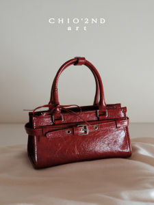 CHIO‘2ND | Vintage Wedding Tote Crossbody Bag Red Bow