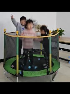 Trampoline for Kids with Safety Net Weight 100 kg Indoor Trampoline Bouncing