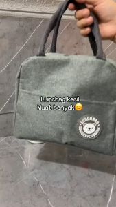 KAMJE Tas Bekal Lunch Bag Tempat Penyimpanan Makanan Anak Sekolah