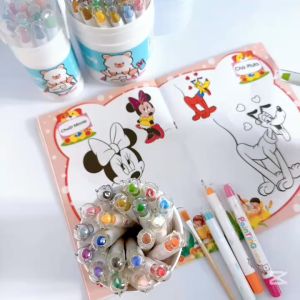 Hộp 12/24/36 Màu Sáp Lụa Vặn Cao Cấp Đẹp Mềm và Mịn Không Dính Bẩn Tay Cho Bé Thoả Sức Sáng Tạo