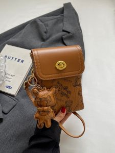 กระเป๋าสะพายข้างทรงสี่เหลี่ยมเล็กหรูหราสำหรับผู้หญิง กระเป๋าใส่โทรศัพท์มือถือแบบสะพายข้าง กระเป๋าสะพายข้างแฟชั่นฤดูร้อน 2024 กระเป๋าสะพายข้างแบบลำลอง