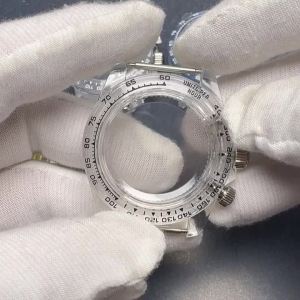 For Daytona VK63 Transparent Watch Case 39mm Acrylic Case Suitable for VK63 Movement Watch Modification Accessories Men Watch