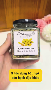 Bạch đậu khấu xanh Ấn Độ - Green Cardamom - Lọ thủy tinh 200ml - Gia vị chuẩn Á Âu
