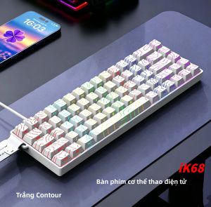 Bàn Phím Cơ NexusClick iK68 68 Phím Hỗ Trợ Thay Nóng Kết Nối Type-C Chơi Game Chống Hiện Tượng Bóng Ma Hoàn Toàn Keycap Khắc Cạnh Dùng Cho Máy Tính Để Bàn & Laptop