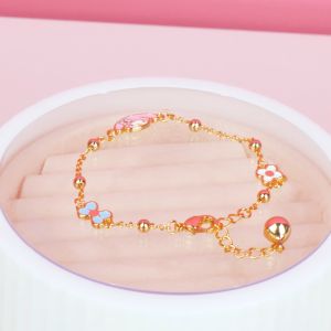 Collexion Joyful Ribbon Melody Bracelet Anak Lapis Emas Gold Plated