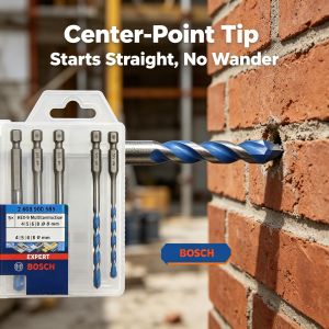Bosch | Bosch Expert Multi-Construction Drill Bit Set Hex Shank Mixed Sizes for Ceramic Timber Metal Brick Drilling