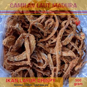 Ikan Layur Crispy Gurih Renyah Camilan Laut Madura Oleh-oleh Khas - 500gr