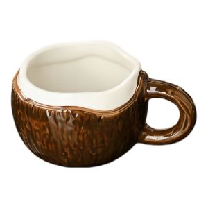 Coconut Design Glazed Ceramic Mug