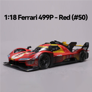 Bburago | Le Mans 499P 1:18 Ratio Realistic Racing Car Model Alloy Special Mud Stain Finish