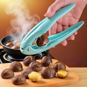 Stainless Steel Chestnut Opener Cross Cut Raw Chestnut Shell Removal Tool Home Kitchen Nutcracker Force Chestnut Clamp