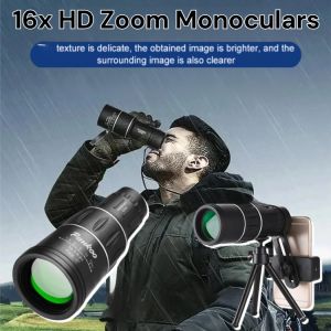 [Official site] 16x HD Monoculars Outdoor Handheld High-Multiple Zoom Telescope HD Night Vision For Camping Hiking 单筒望远镜