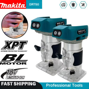 Makita | Makita DRT50 Cordless Trimmer Rechargeable Brushless Slotting Tool for Woodwork Engraving Milling Portable Trimming Machine