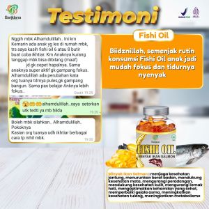 minyak ikan salmon bariklana isi 30 Kapsul / Baik untuk anak