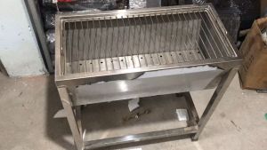 Bếp nướng inox đứng ngoài trời bếp nướng BBQ chân cao bếp nướng inox sân vườn giá rẻ