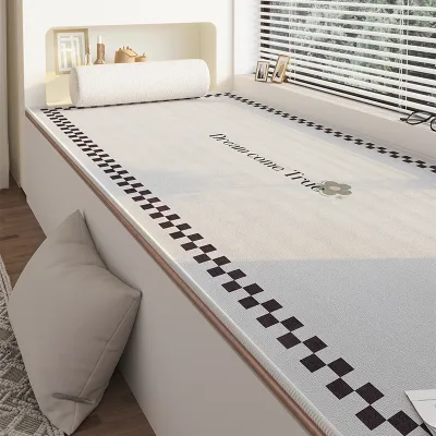 xy | Thickened Window Seat Cushion Balcony Pad Luxury Sensation Free Cutting All Seasons Universal Modern Simple Style Home Fabric