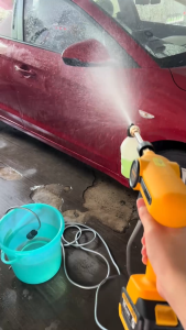 KEELAT KPW008 Cordless Pressure Washer 6-in-1 High Power Portable Water Spray Gun for Car Wash Garden Cleaning Home Use