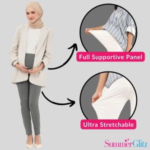 SummerGlitz Ultra Stretch Maternity Pants Legging PLUS Size 5XL Seluar Pregnant Women Pants / Seluar Mengandung Muslimah