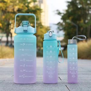 Color Changing Sports Straw Bottle Set