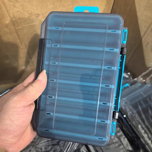 New Double-Sided Fishing Tackle Box Organizer Large and Small Fishing Accessories Storage Case for Lures Hooks Lure Tools