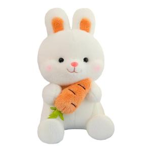 QIAOSHANG | Cute Carrot Rabbit Plush Toy for Children Small Size