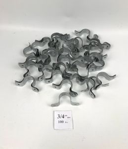 KLEM BESI PLAT PIPA UKURAN 3/4 INCH HARGA MURAH BARANG BERKUALITAS ISI 100 BIJI PER PACK TERLARIS