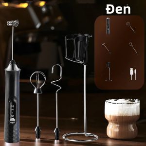 Bộ Tạo Bọt Sữa Cầm Tay Có Thể Sạc Lại ONEKA Máy Tạo Bọt Cà Phê Điện Cho Latte Cappuccino - Quà Tặng Máy Trộn Đồ Uống Cầm Tay