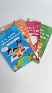 Sách Toán Tư Duy Cho Bé 3-6 Tuổi - Bộ 4 Cuốn Cộng Trừ Tách Gộp Số - ABBOOKS
