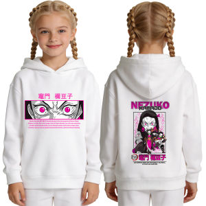 Bandai | Áo Hoodie In Hình Nhân Vật Nezuko Trong Phim Hoạt Hình Diệt Quỷ Áo Khoác Nỉ Nữ Kiểu Dáng Thoải Mái Mềm Mại Thoáng Khí Rộng Rãi Dành Cho Tuổi Teen Thích Hợp Cho Mùa Xuân Thu