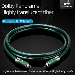 ATAUDIO HiFi Digital Optical Audio Cable POF Conductor Digital SPDIF Coaxial Cable for Amplifier PS4 DTS 5.1