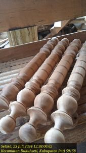 heandle pintu kayu jati mentahan ukuran 50cm gagang pintu kayu jati pegangan pintu kayu jati 10pasang(20pcs) siap