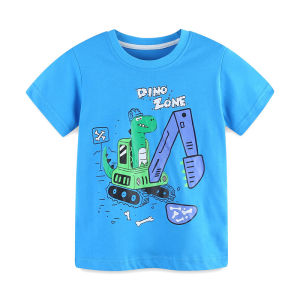 Jumping Meters Summer Animals Boys Girls T-Shirts 2-7T Short Sleeve Print Fashion Childrens Clothing Tees Kids Tops